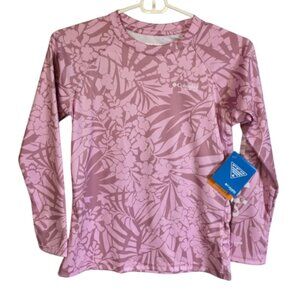 NWT Girl's Columbia Rash Guard Omni-Shade SPF 50